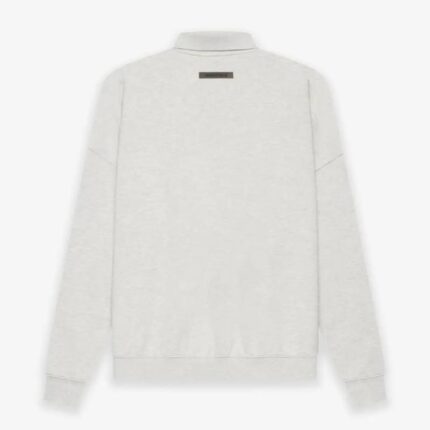 ESSENTIALS Fear of God Long Sleeve Polo Gray Sweatshirt