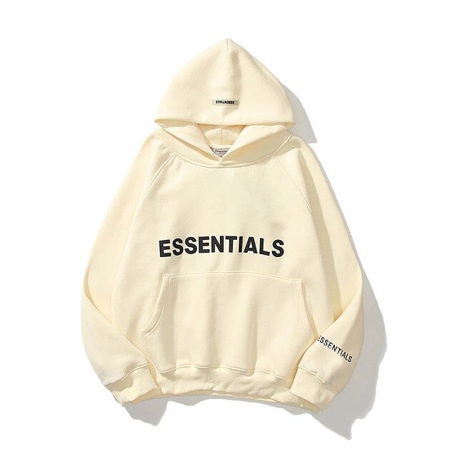ESSENTIALS Oversized Cream Hoodie ESSENTIALS Oversized Cream Hoodie