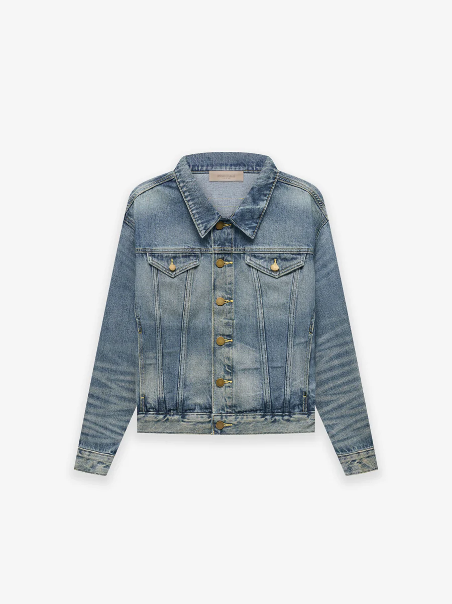Essentials Kids Indigo Trucker Jacket Essentials Kids Indigo Trucker Jacket