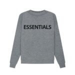 Essentials Overlapped Sweater White