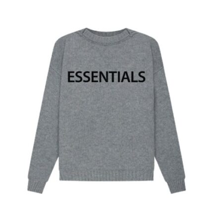 Essentials Overlapped Sweater White