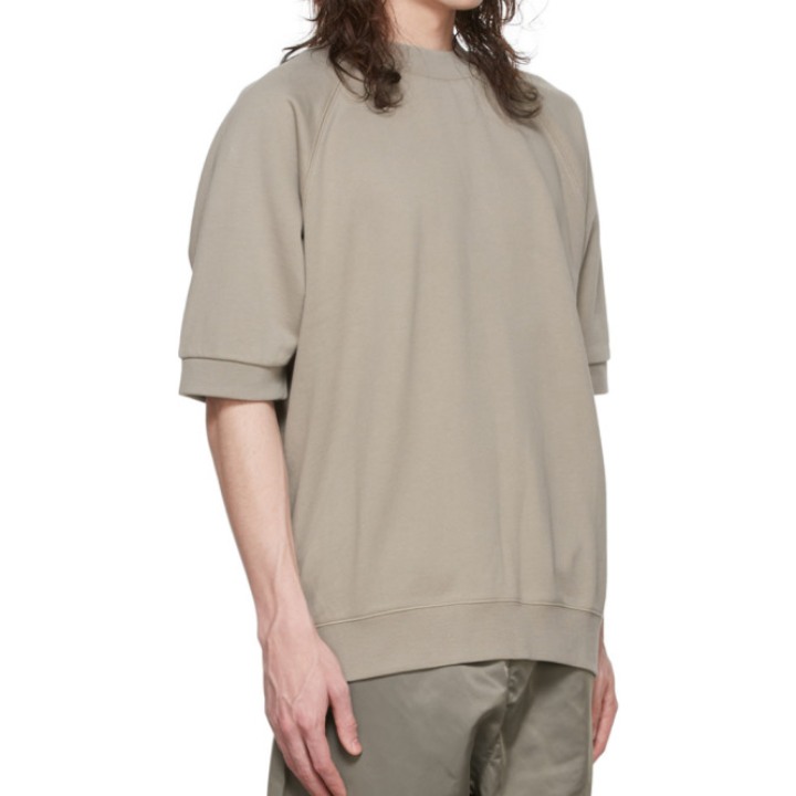 Essentials Taupe Cotton Sweatshirt Essentials Taupe Cotton Sweatshirt
