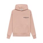 Fear of God Essentials Pink Hoodie Pullover For Kids