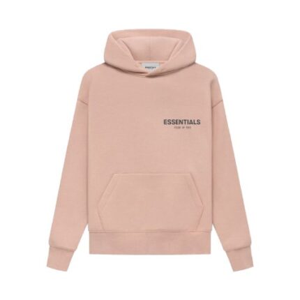 Fear of God Essentials Pink Hoodie Pullover For Kids